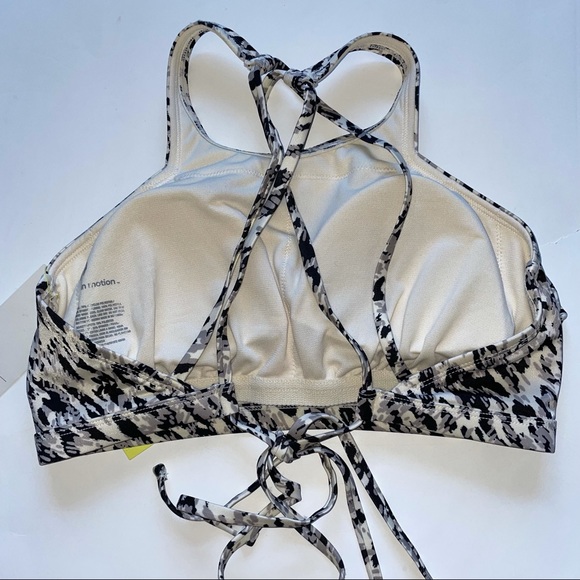 All in Motion High Neck Strappy Back Bikini Top - Picture 5 of 6